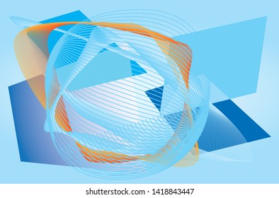 Abstract linear Colorful Background High Saturated Gradients Different Geometrical Shapes