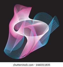 Abstract linear Colorful Background High Saturated Gradients Different Geometrical Shapes