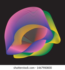 Abstract linear Colorful Background High Saturated Gradients Different Geometrical Shapes