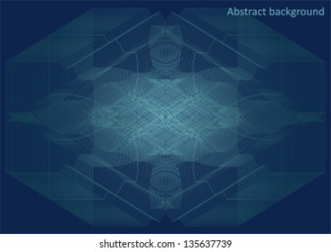 Abstract linear deep blue  background