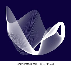 Abstract linear Design element. Vector illuctration