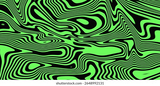 Abstract linear distorted pattern. Retro hippie colorful background Retro, wavy psychedelic pattern wavy psychedelic texture, optical illusion effect	