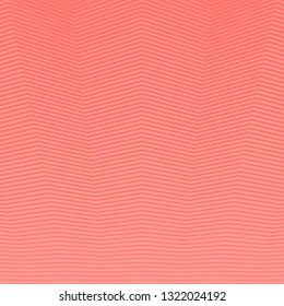 Abstract linear geometric background. Vector illustration.  Pink Coral - trendy color