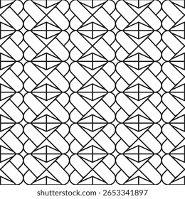 Abstract linear geometric seamless pattern background. 