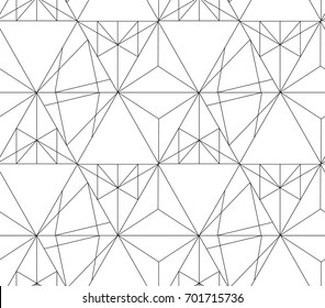 Abstract linear geometrical seamless pattern
