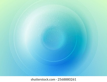 Abstract linear gradient circles with grunge grainy texture background. Geometric vector design