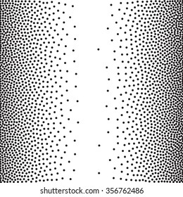 Abstract Linear Gradient Halftone Background. Vector Dotted Illustration.