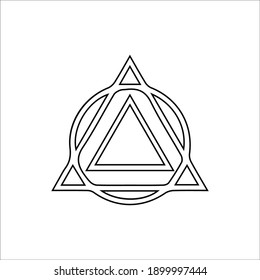 abstract linear hipster tribal logos icons