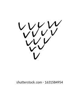 Abstract linear illustration. A picture of linear objects. Can be used as a symbol, element in design, printable text.