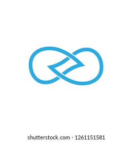abstract linear linked drop water symbol logo vector
