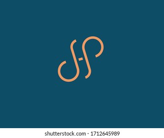 Abstract linear logo icon letter H for your company. Typography.