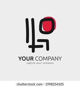 Abstract Linear Logo, japan vector logo