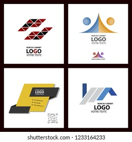 Abstract linear logotype. Wave flow logo symbol. Motion stream water aqua vector icon