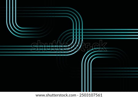 Abstract linear maze background. Black and white. Vector illustration, flat design