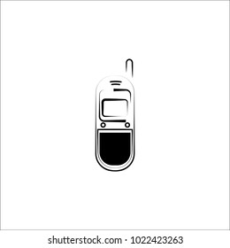 Abstract linear mobile phone logo, icon vector design element