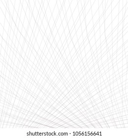Abstract linear monochrome background. Black and white background with intersecting lines. Vector image.