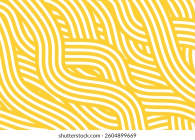 Abstract linear noodle pattern. Geometric texture for Asian kitchen design.