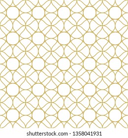 Abstract linear ornament. Seamless vector pattern