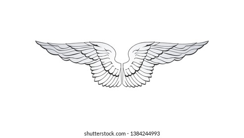 Wings Vector Logo Design Inspirations Stock Vector (Royalty Free ...