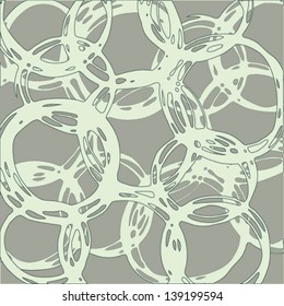 Abstract linear pattern with hand drawn circles