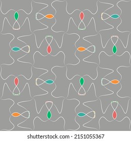 abstract linear pattern resembling a beetle