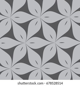 Abstract linear petal flower. Vector pattern