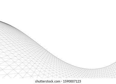 
abstract linear shapes 3d illustration