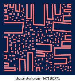 Abstract linear urban cityscape background Architecture art modern skyline Industrial backdrop City concept Line poster Stylish print for banner blank brochure business Cool cover Corporate design