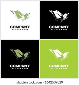 Abstract linear vector tree logo icon design. Universal luxury premium solid symbol. Creative park nature bio relax spa sign logotype.