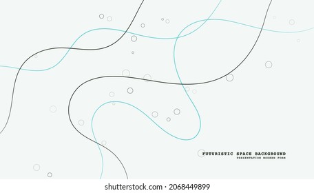 Abstract linear waves. Minimalistic wavy background. Graphic concept for your design. 