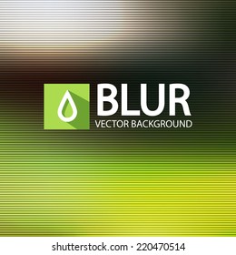 Abstract lined blur landscape background. Vector illustration