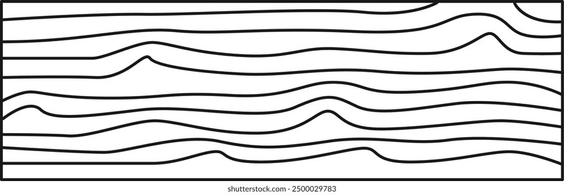 Abstract Lined Rectangle Shape Vector Illustration