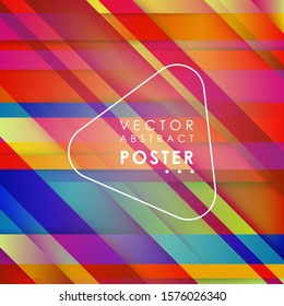 Abstract lined tech background. Futuristic light interface. Vector illustration with transparent geometric shapes