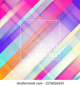 Abstract lined tech background. Futuristic light interface. Vector illustration with transparent geometric shapes