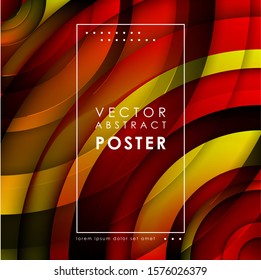 Abstract lined tech background. Futuristic light interface. Vector illustration with transparent geometric shapes