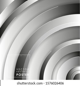 Abstract lined tech background. Futuristic light interface. Vector illustration with transparent geometric shapes