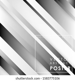Abstract lined tech background. Futuristic light interface. Vector illustration with transparent geometric shapes