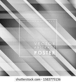 Abstract lined tech background. Futuristic light interface. Vector illustration with transparent geometric shapes