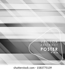 Abstract lined tech background. Futuristic light interface. Vector illustration with transparent geometric shapes