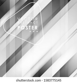 Abstract lined tech background. Futuristic light interface. Vector illustration with transparent geometric shapes