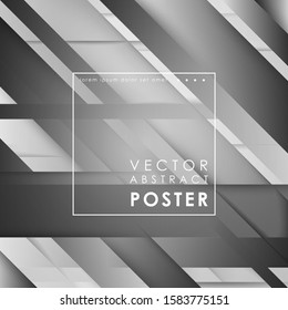 Abstract lined tech background. Futuristic light interface. Vector illustration with transparent geometric shapes