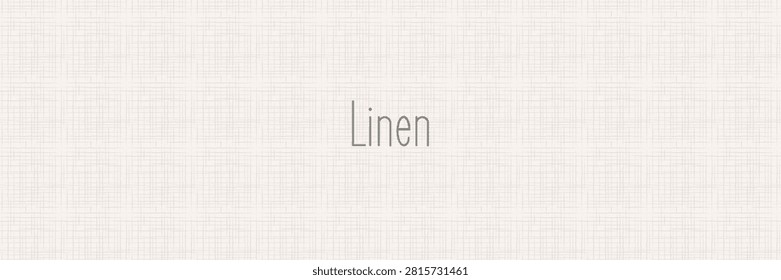 Abstract Linen pattern. Woven background. Cloth organic texture. Vector 