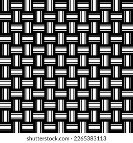 Resumen de franjas de línea Vector Monocromo geométrico Patrón sin soldadura de punto mínimo Aspecto moderno Colores de moda Perfecto para impresión de tela de alamante o papel de envolver tonos blancos negros