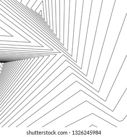 abstract lines, 3d architecture