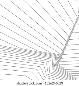 abstract lines, 3d architecture