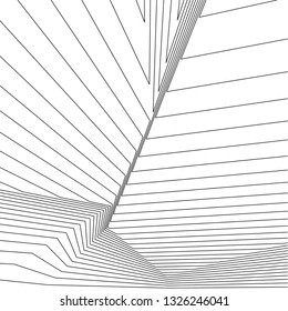 abstract lines, 3d architecture