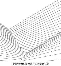 abstract lines, 3d architecture