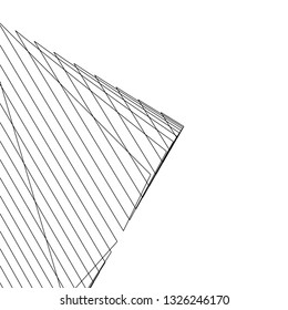 abstract lines, 3d architecture