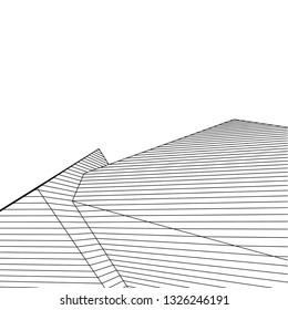 abstract lines, 3d architecture