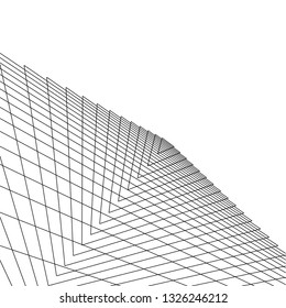 abstract lines, 3d architecture